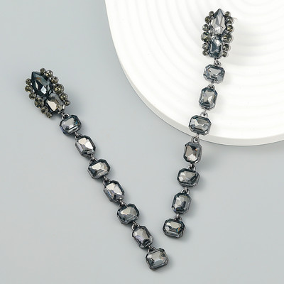 Nauji putojantys Kalnų krištoliniai kabantys auskarai moterims Vakarienės vakarėliui Vestuvių aksesuarai Mados pareiškimai Auskarai Papuošalai