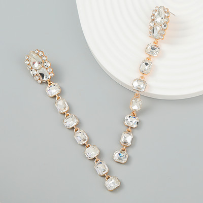 Nauji putojantys Kalnų krištoliniai kabantys auskarai moterims Vakarienės vakarėliui Vestuvių aksesuarai Mados pareiškimai Auskarai Papuošalai