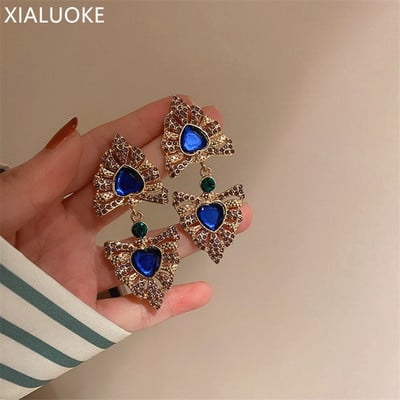 XIALUOKE geometriniai apskriti kvadratiniai dervos perlų auskarai moterims vintažiniai hiperboliniai dideli auskarai vakarėlio papuošalai