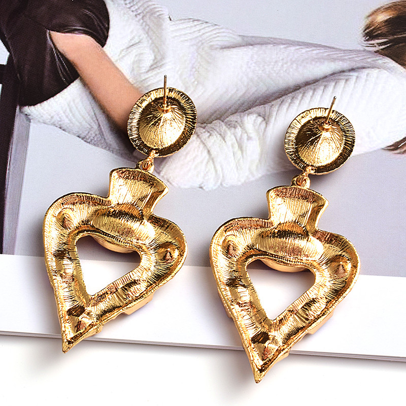 Statement Ilgi metaliniai spalvingi krištoliniai kabantys auskarai Aukštos kokybės naujo dizaino madingi papuošalų aksesuarai moterims