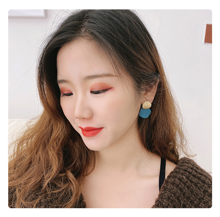 2020 m. tendencija Geometriniai apvalūs diskiniai auskarai be auskarų moterims Auksiniai spalvingi metaliniai ausų segtukai Madingi Brincos papuošalai