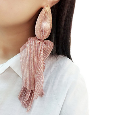 UKEN Lace Wrap Perlų imitacija Ilgi auskarai Crystal Beaded Statement Auskarai Vestuviniai papuošalai Žavingi auskarai Didelė didmeninė prekyba