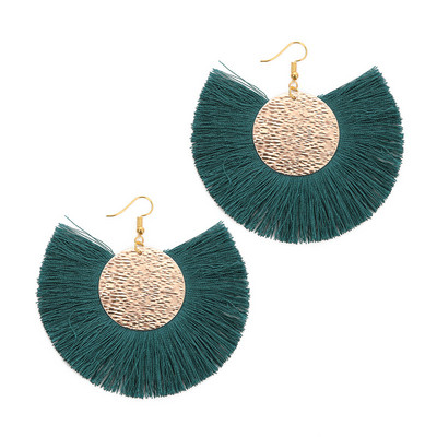 Louleur Червени Розови Черни обеци с капки за жени Дълги обеци с пискюли Големи изявени обеци Бохо индийски бижута 2019 лято