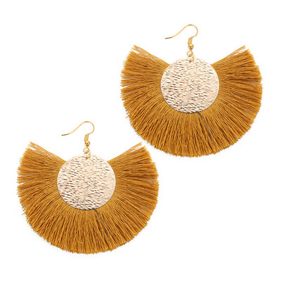 Louleur Червени Розови Черни обеци с капки за жени Дълги обеци с пискюли Големи изявени обеци Бохо индийски бижута 2019 лято