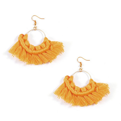 Louleur Червени Розови Черни обеци с капки за жени Дълги обеци с пискюли Големи изявени обеци Бохо индийски бижута 2019 лято