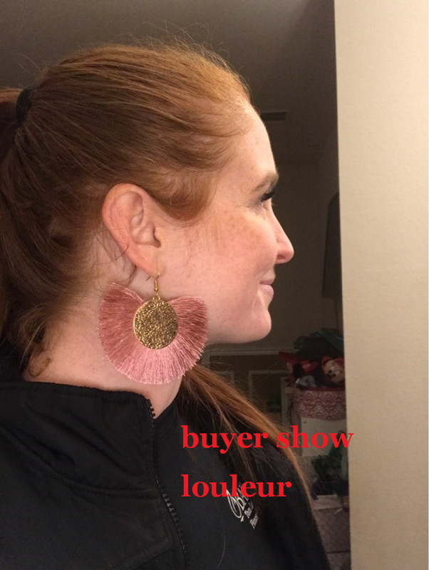 Louleur Червени Розови Черни обеци с капки за жени Дълги обеци с пискюли Големи изявени обеци Бохо индийски бижута 2019 лято