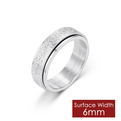 Besisukantis suktuko žiedas vyrams Moterų nerimo nerimo žiedai nerūdijančio plieno mėnulio žvaigždės romėniškų skaitmenų grandinės besisukantis žiedas