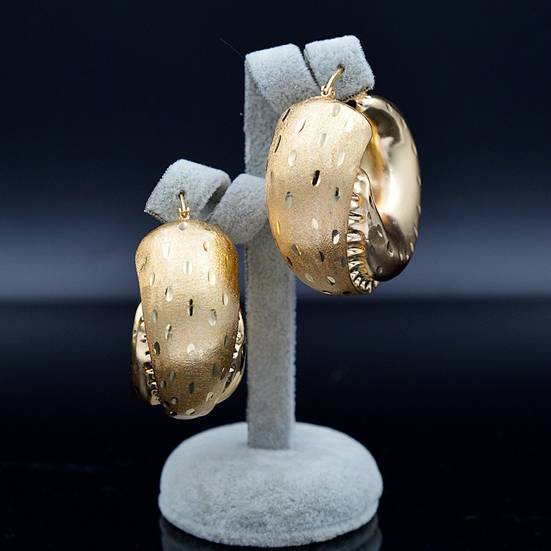 Sunny Jewelry Bakreni setovi nakita za žene Ogrlica Naušnice Privjesak Veliki okrugli setovi nakita za vjenčanje Nakit Pokloni Nalazi