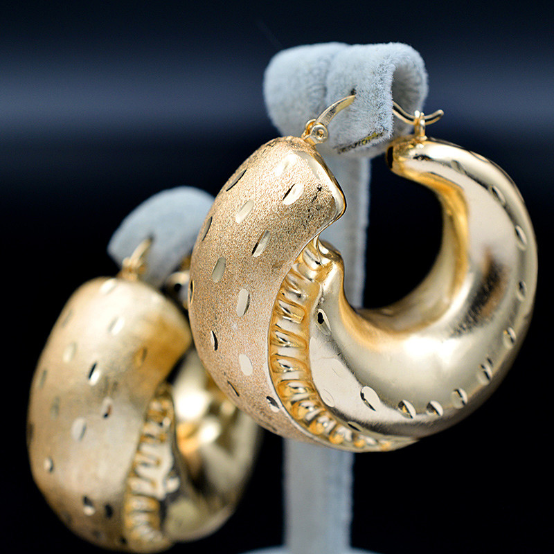 Sunny Jewelry Bakreni setovi nakita za žene Ogrlica Naušnice Privjesak Veliki okrugli setovi nakita za vjenčanje Nakit Pokloni Nalazi