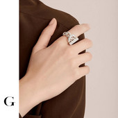 GHIDBK tuščiaviduriai stori, stambūs pareiškimai žiedai moterims, minimalistinis unikalus dizainas OT žiedas gatvės stiliaus žiedai didmeninė prekyba