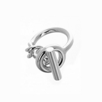 GHIDBK Hollowed Thick Chunky Chains Δαχτυλίδι για γυναίκες Μινιμαλιστικό Μοναδικό Σχέδιο OT Ring Street Style Ins Ring Χονδρική