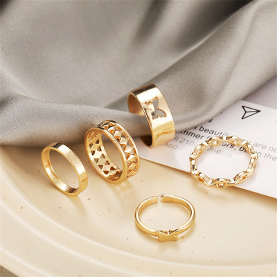 Trendi vintage prsten izrezbareno zvjezdano nebo 11-dijelni kombinirani prsten anillos mujer anillo joyas de mujer Modni nakit Darovi