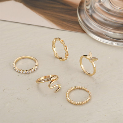 Trendi vintage prsten izrezbareno zvjezdano nebo 11-dijelni kombinirani prsten anillos mujer anillo joyas de mujer Modni nakit Darovi