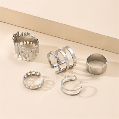 Trendi vintage prsten izrezbareno zvjezdano nebo 11-dijelni kombinirani prsten anillos mujer anillo joyas de mujer Modni nakit Darovi
