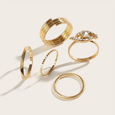 Trendi vintage prsten izrezbareno zvjezdano nebo 11-dijelni kombinirani prsten anillos mujer anillo joyas de mujer Modni nakit Darovi