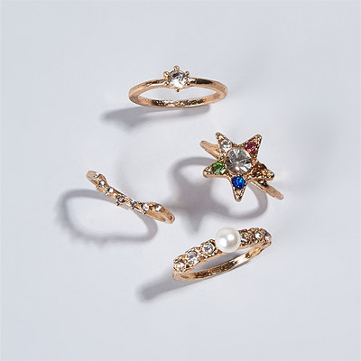 Trendi vintage prsten izrezbareno zvjezdano nebo 11-dijelni kombinirani prsten anillos mujer anillo joyas de mujer Modni nakit Darovi