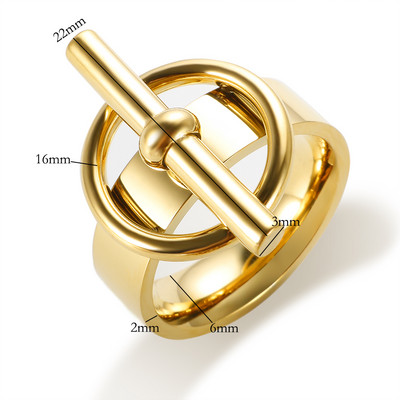 JINHUI vandeniui atsparus ir spalvoms atsparus papuošalų rinkinys moterims, nerūdijančio plieno mados apyrankės, apvalios OT žavus žiedas, puikūs papuošalai