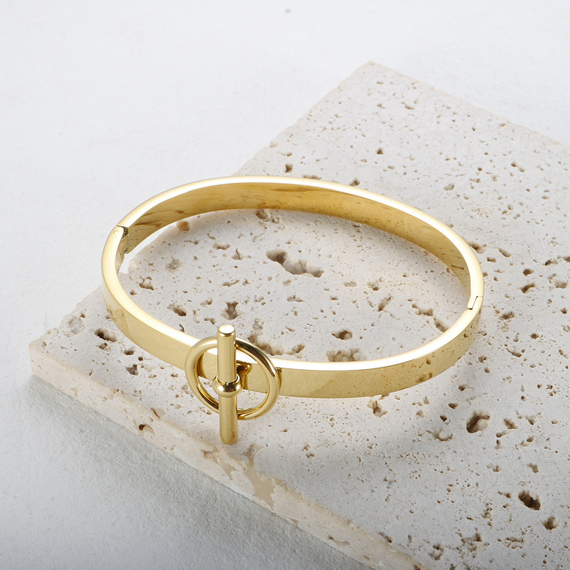 JINHUI vandeniui atsparus ir spalvoms atsparus papuošalų rinkinys moterims, nerūdijančio plieno mados apyrankės, apvalios OT žavus žiedas, puikūs papuošalai