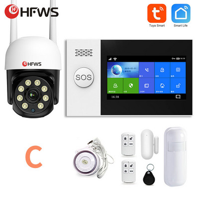 HFWVISION Tuya Интелигентни домашни охранителни аларми за домашна безжична алармена система Сензор за движение