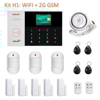 „Tuya Smart Life“ namų apsaugos nuo įsilaužimo signalizacijos sistema „Alexa“ WIFI GSM 4G SMS skambučių programos valdymas su kamera lauko PIR saulės sirena