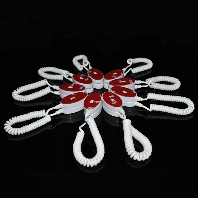 20 vnt Prekybos centro ekrano, apsaugančio nuo pametimo mobiliojo telefono nuo vagystės grandinės ekrano stovo spyruoklinė viela, tinka visiems modeliams