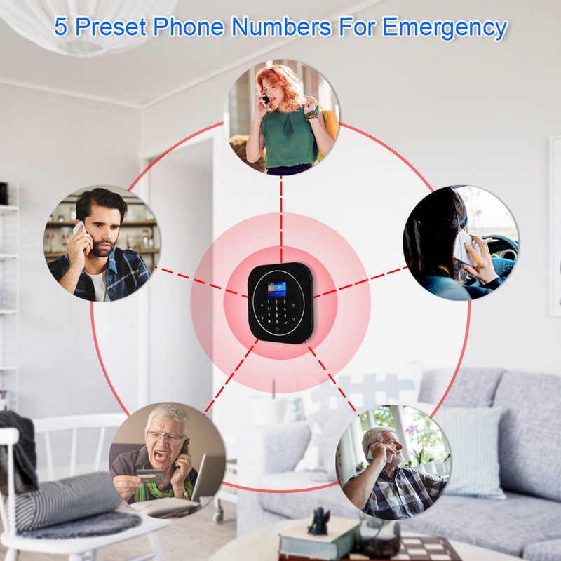 TUGARD G12 Tuya GSM Wifi apsaugos signalizacijos sistema PIR judesio dujų dūmų durų jutiklis sirena belaidė 433mhz signalizacijos išmaniųjų namų rinkinys