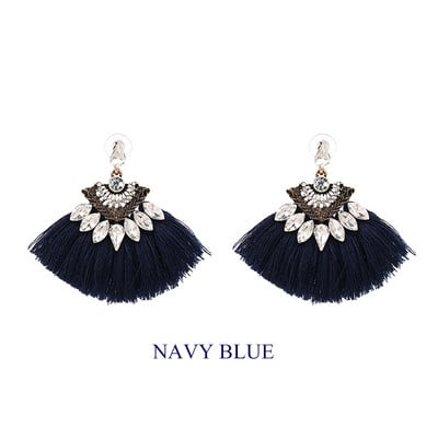 Ventiliatoriaus formos medvilnė Bohemia rankų darbo kutai su kutais Auskarai Moteriški aksesuarai Etniniai papuošalai