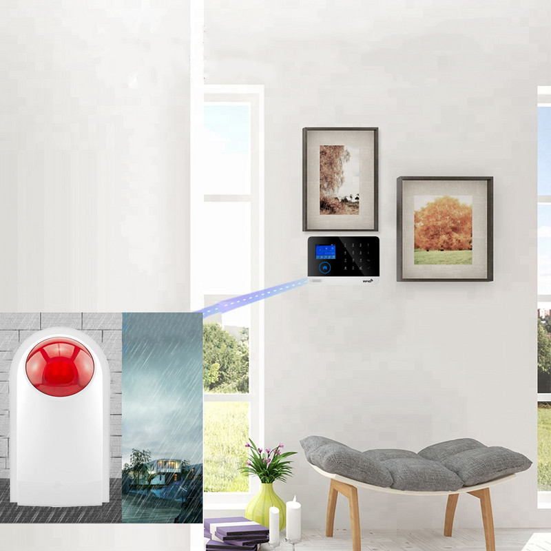 Naujausias išmanusis WIFI GSM signalizacijos apsaugos nuo vagystės namų apsaugos signalizacijos sistemos judesio jutiklio taikymo nuotolinio valdymo išmaniųjų namų rinkinys