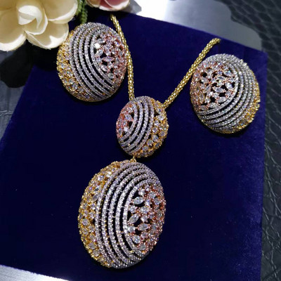 GODKI prabangūs afrikietiški apyrankių žiedų rinkiniai Madingi Dubajaus vestuvinių papuošalų rinkiniai moterims Vestuvių brincos para as mulheres 2022 m.