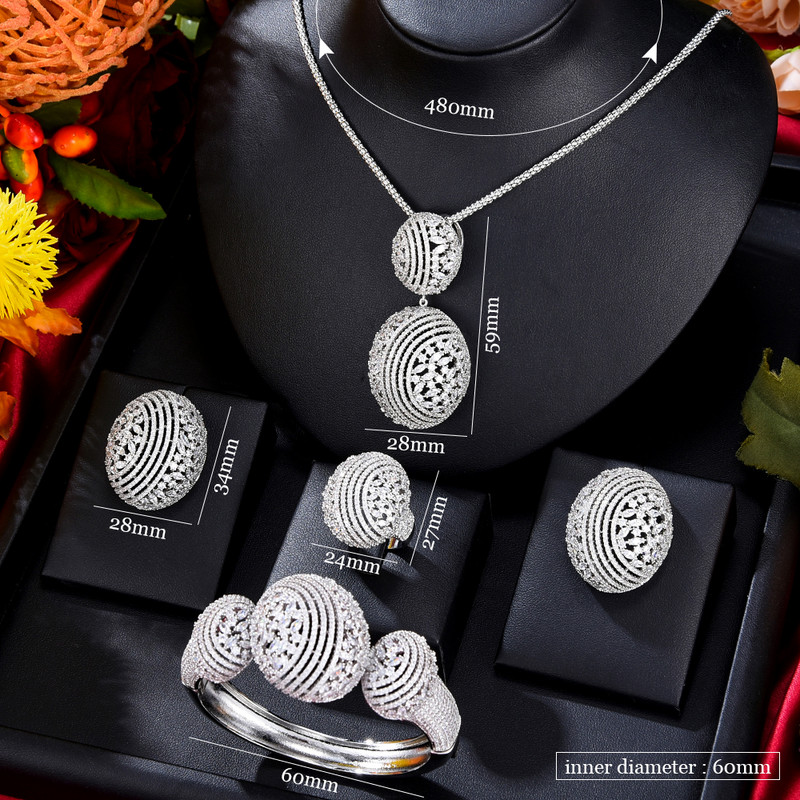 GODKI prabangūs afrikietiški apyrankių žiedų rinkiniai Madingi Dubajaus vestuvinių papuošalų rinkiniai moterims Vestuvių brincos para as mulheres 2022 m.