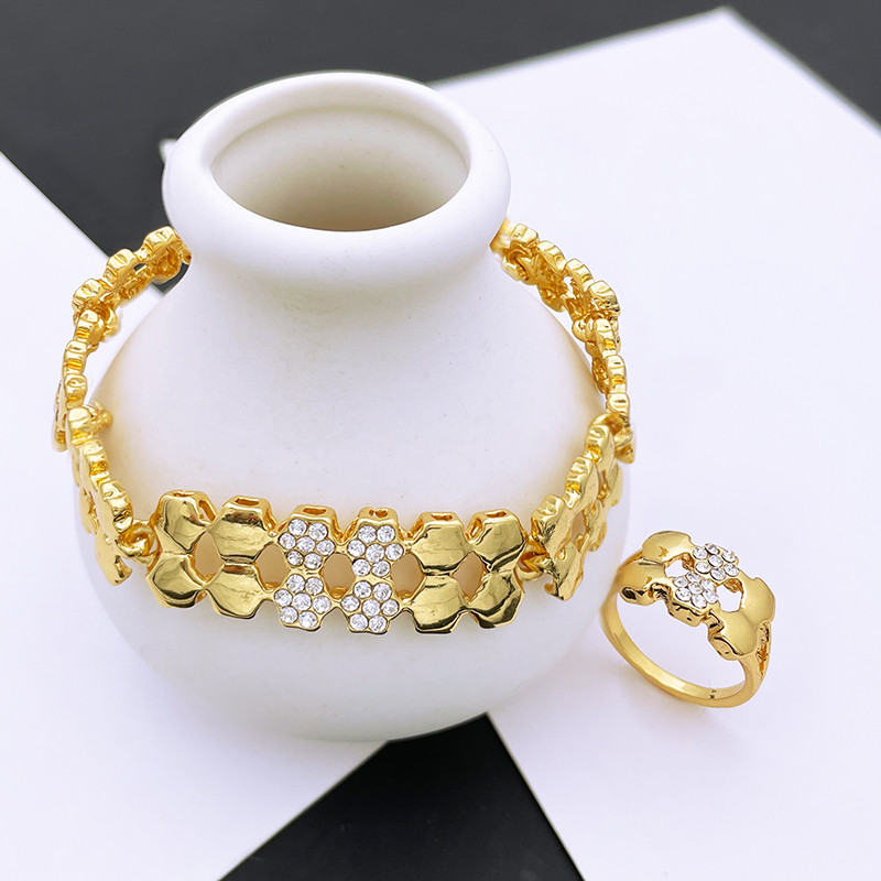 Златни комплекти бижута за жени Комплекти колиета за жени bijoux de mode ensembles de bijoux