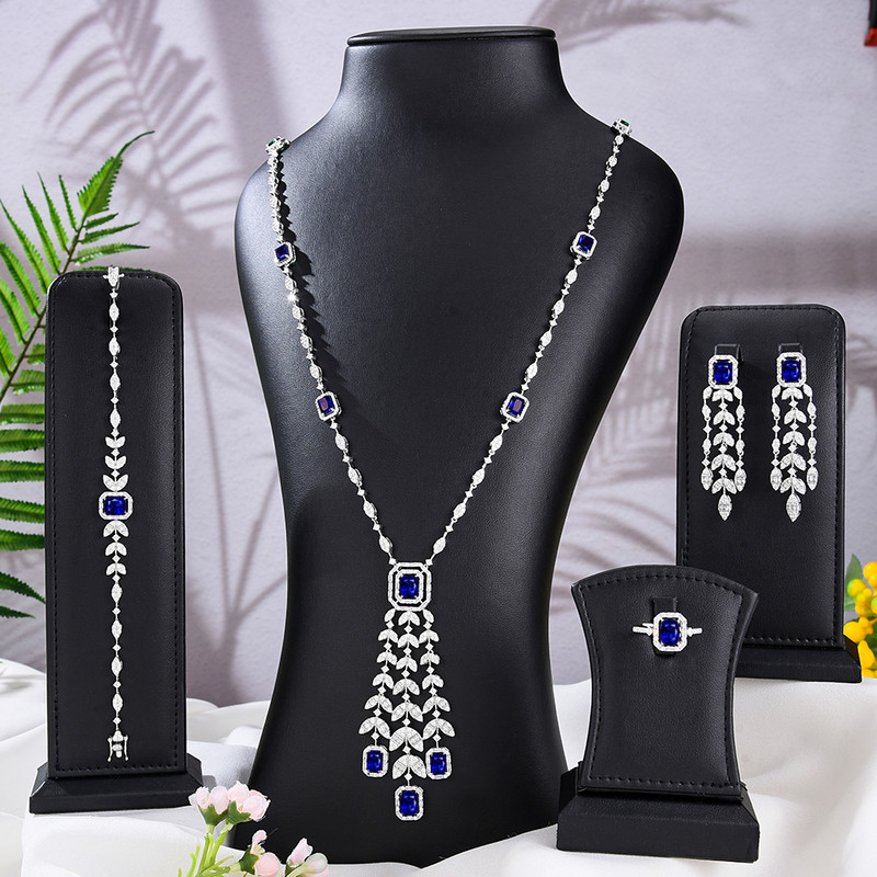 GODKI prabangus JAE 4 vnt. papuošalų rinkinys „Shell“ moterims Vestuviniai karoliai Auskarai cirkonis Indijos Dubajaus vestuvinių papuošalų rinkiniai 2022 m.