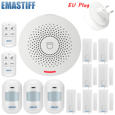 Tuya pametni Wifi kućni protuprovalni sustav 433MHz bežična sirena kućni alarm Smart Life / Tuyasmart / Alexa /Google Home APP