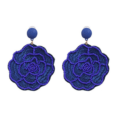 Nauji madingi dideli perdėto stiliaus kutai auskarai Boho estetiški auskarai moterims Prabangūs vestuvėms pageidaujama meilės žolės dovana 2023 m.