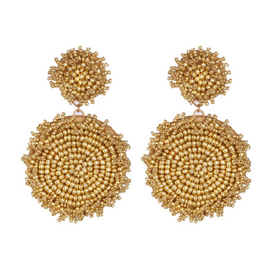 Nauji madingi dideli perdėto stiliaus kutai auskarai Boho estetiški auskarai moterims Prabangūs vestuvėms pageidaujama meilės žolės dovana 2023 m.