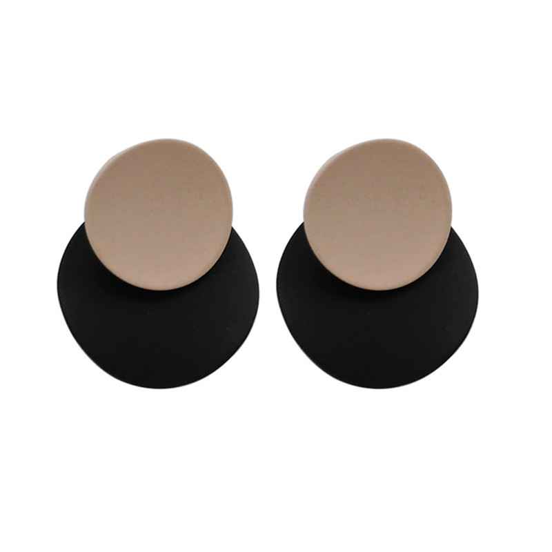 Geometrijske nepravilne naušnice elegantne Okrugle naušnice i ovratnici Temperament je skupljen naušnice naušnice ženske