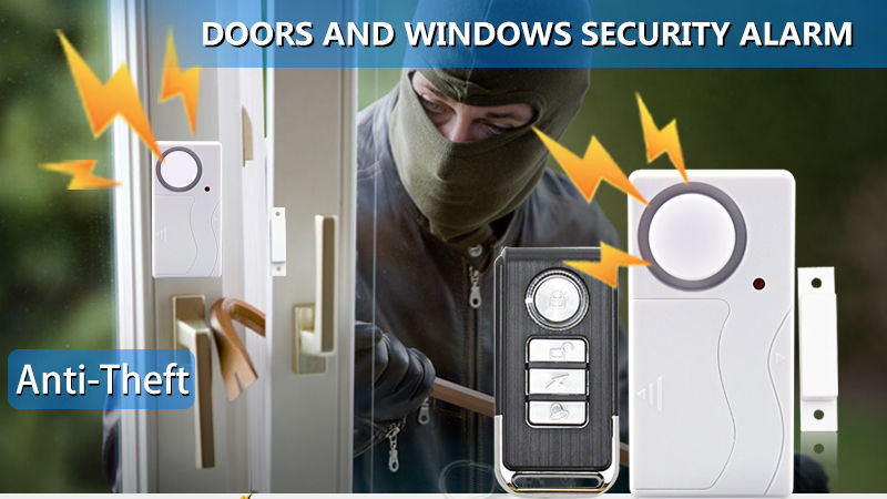 Darho belaidžio durų / langų jutiklio signalizacija 100 dB apsaugos nuo vagystės išmanusis nuotolinio valdymo pultas, skirtas vaikams Spintelės sauga Namų parduotuvė Parduotuvė Apsauga
