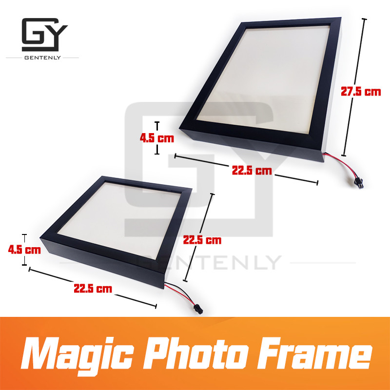 Вълшебна рамка за снимки Ескейп стая игра реквизит задейства сензорите, за да получите невидимите улики Актуализирана версия на магически стикер реквизит