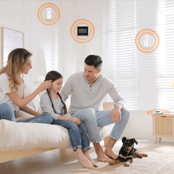 Staniot Wireless WiFi 4G Smart Tuya Охранителни аларми за дома с 5 години Сензор за врати и прозорци Комплекти системи за кражба Работят с Alexa