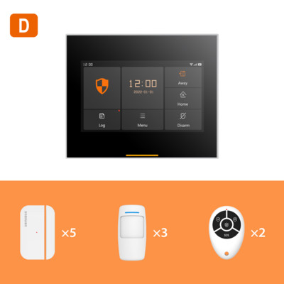 Staniot Wireless WiFi 4G Smart Tuya apsaugos signalizacija namams su 5 metų durų langų jutiklio įsilaužimo sistemos rinkiniais, veikia su Alexa