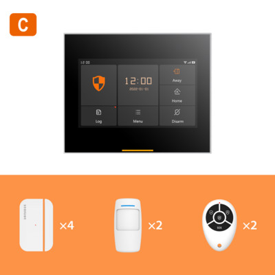 Staniot Wireless WiFi 4G Smart Tuya apsaugos signalizacija namams su 5 metų durų langų jutiklio įsilaužimo sistemos rinkiniais, veikia su Alexa