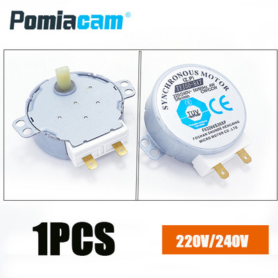 SM-16T TYJ50-8A7 50/60Hz CW/CCW mikrobangų krosnelės padėklo variklis AC30V 220V 240V 3W 4W 6RPM 17mm sinchroninis variklis Mikrobangų krosnelė
