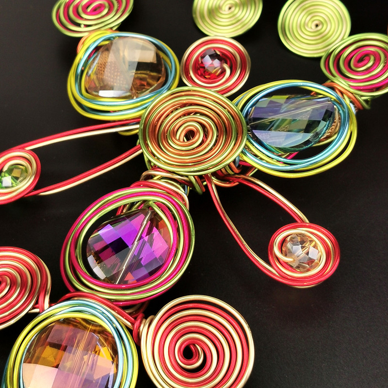 MANILAI Prabangus rankų darbo Statement papuošalų rinkinys moterims Vestuvių mados krištolo metalo auskarai pakabukų karolių rinkiniai įvairiaspalviai