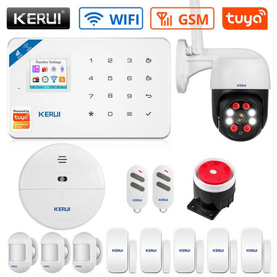 Домашна охранителна аларма Хост APP Дистанционно управление KERUI W18 WIFI Безжична GSM алармена система Eas Kit Домашна охранителна аларма Хост със сирена