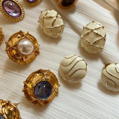 Нова реколта, елегантна перла, геометричен кристал, капеща маслена обеца, обеца за жени Момиче парти Пътуване Бижута Подаръци Ново 2021 г.