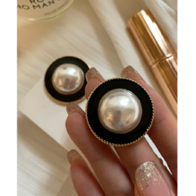 Нова реколта, елегантна перла, геометричен кристал, капеща маслена обеца, обеца за жени Момиче парти Пътуване Бижута Подаръци Ново 2021 г.