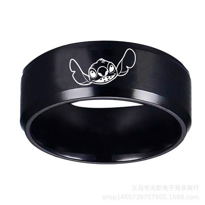 2021 m. Naujas siuvimas Animacinių filmų žiedų priedai 8 mm mielas dygsnis nerūdijančio plieno pirštų laikiklis mėgėjams žiedai papuošalai Llaveros