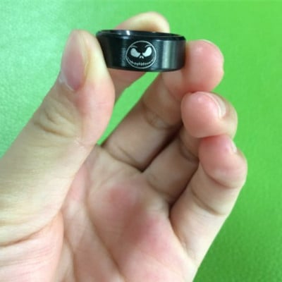 2021 m. Naujas siuvimas Animacinių filmų žiedų priedai 8 mm mielas dygsnis nerūdijančio plieno pirštų laikiklis mėgėjams žiedai papuošalai Llaveros