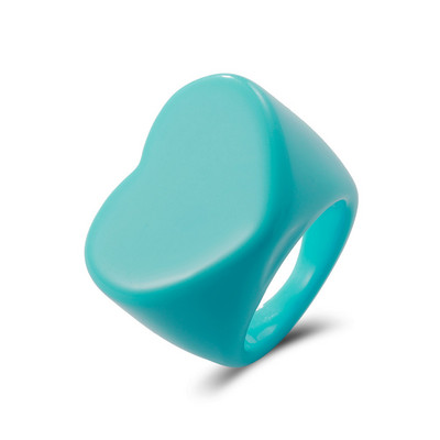 Комплект пръстени от акрилна смола за жени Момичета Неправилна мраморна шарка Цветни прозрачни пръстени Пръстени Бижута