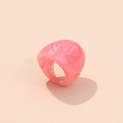 2021-es új gyanta divatos punk nagy gyűrűk női tervezésű akril szabálytalan színes vintage ujjgyűrűk lányok parti ékszerei számára